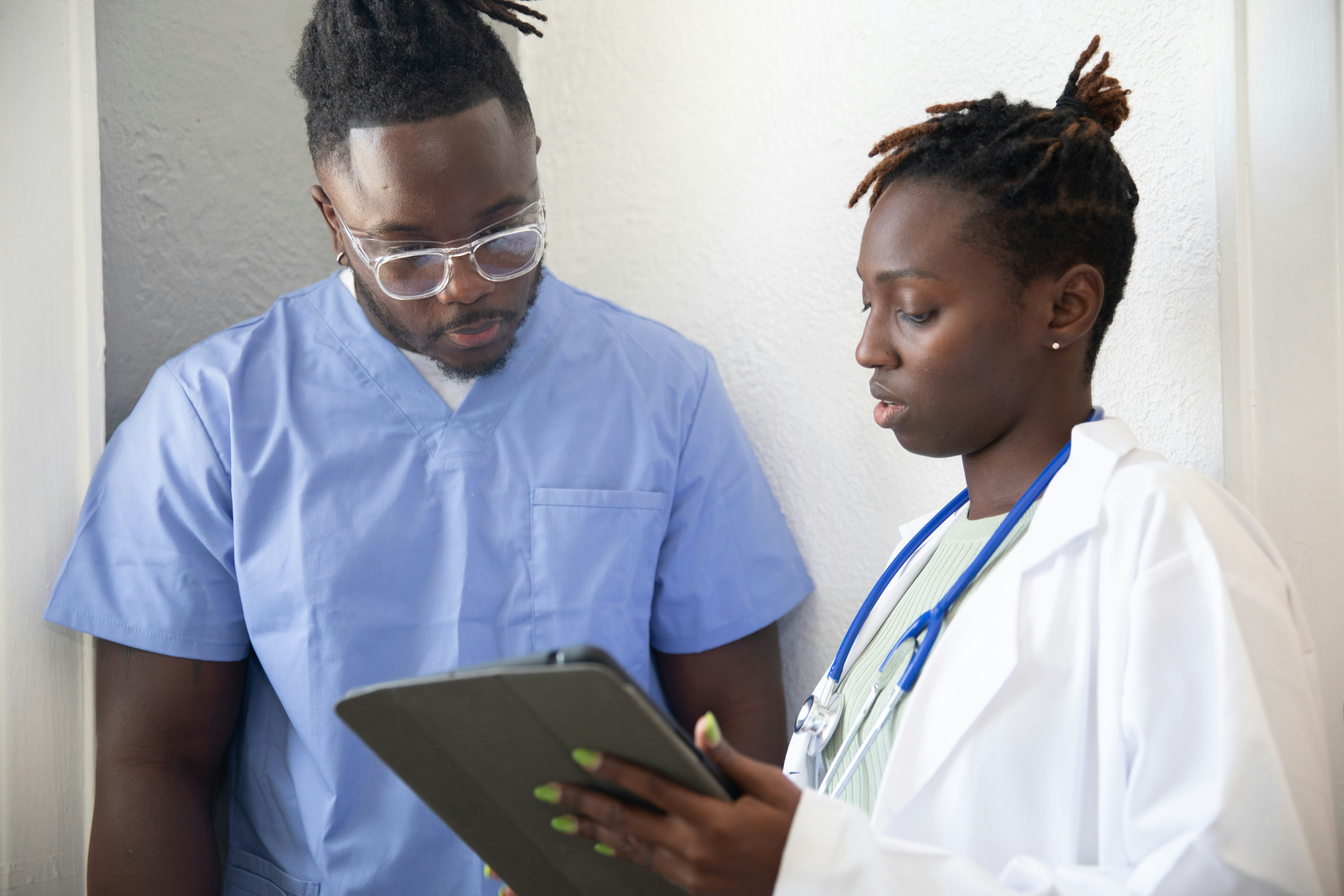 A Nurse Posed with a smile on his face